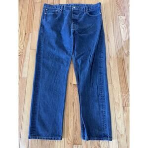 Levi Strauss 562 Straight Men's Button Fly Denim Jeans 40x31 Distressed‎